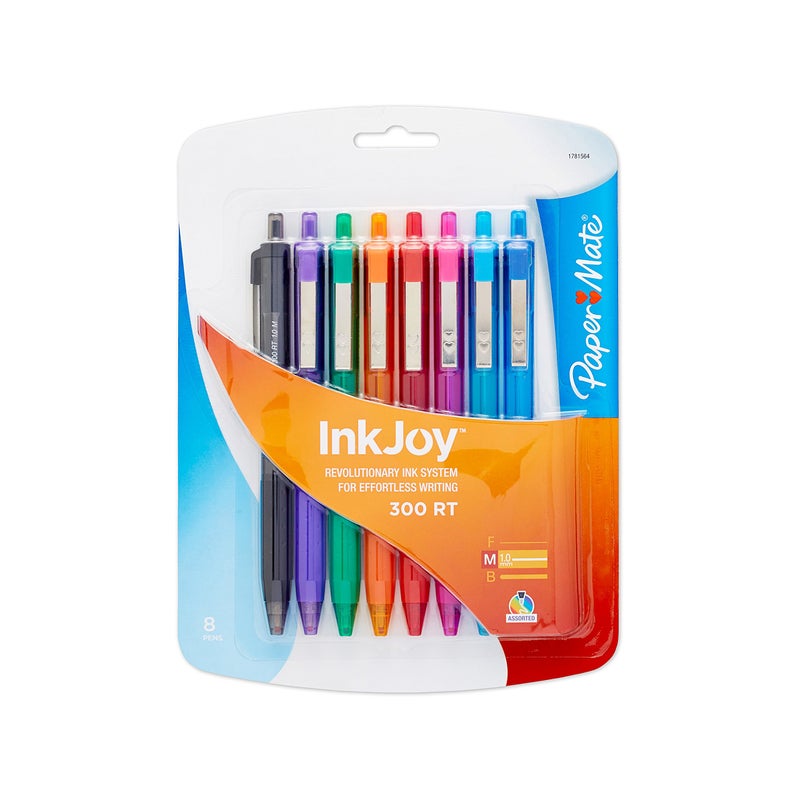 Paper Mate InkJoy Ballpoint Pen, Assorted Colors, 8-Count - Image 1